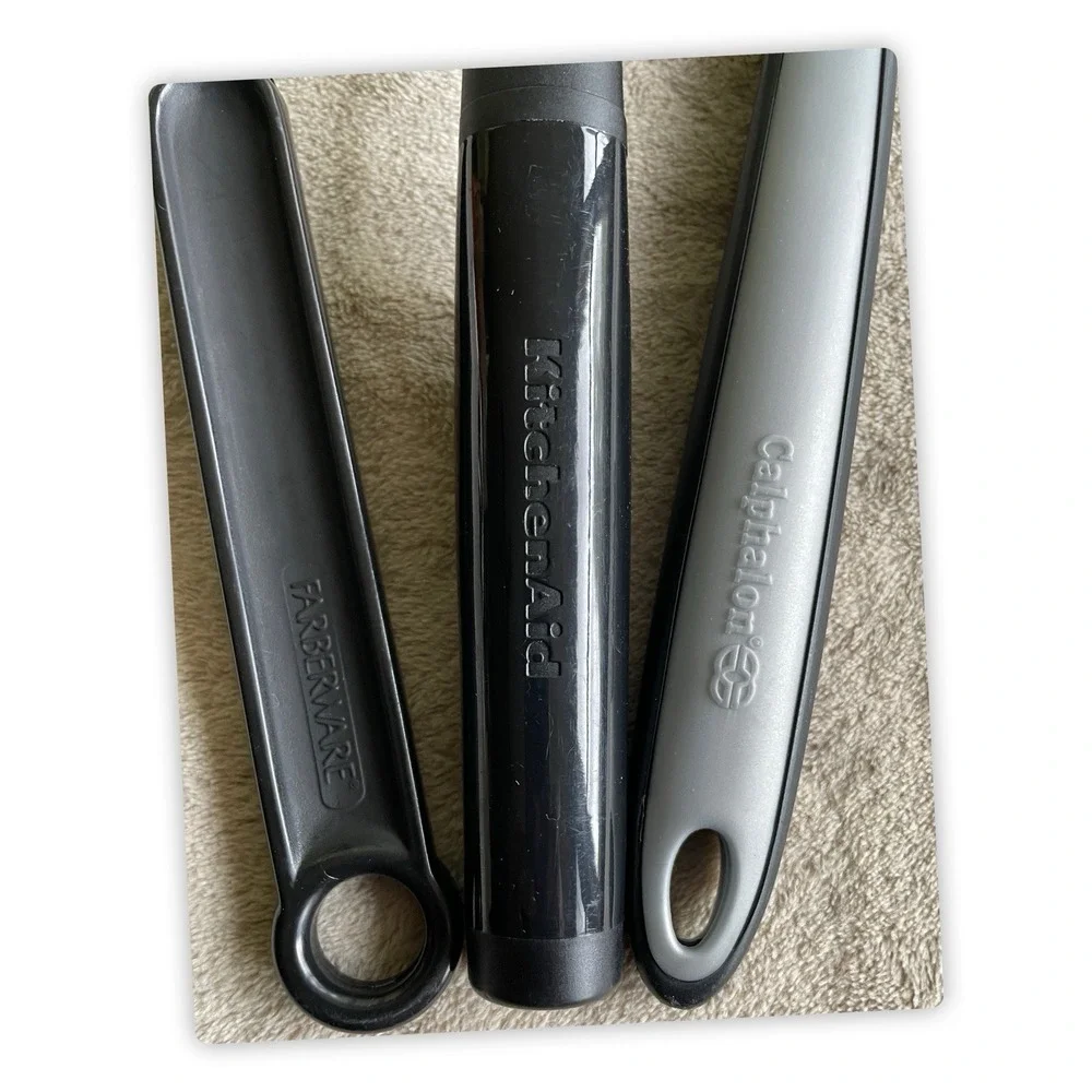 KitchenAid Farberware Calphalon Cooking Utensil Lot Spoon Spatulas 3 Pc Set